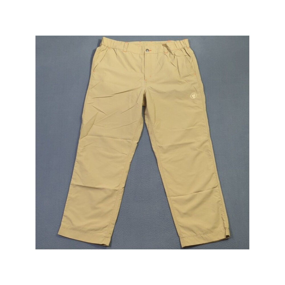 Howler Bros Horizon Hybrid Pants Men's XL Tan Nylon Ripstop Outdoors Hiking Camp